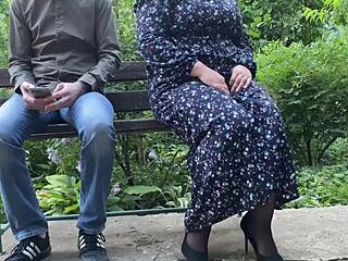 Hey, my horny mother-in-law slipped into stockings just for me