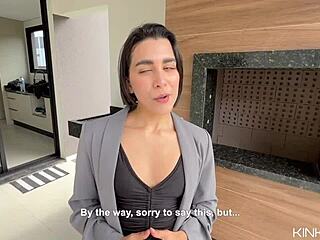 Beautiful Big Ass Real Estate Agent Shows Her Skills To Close A Deal