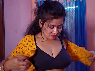 Horny Indian village bhabhi gets bent over doggystyle fucking and cumshot on ranch