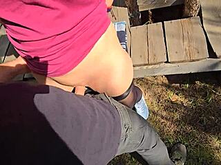 Intensive Rubbing Leads To Creampie In Wet Pantyhose Outdoors