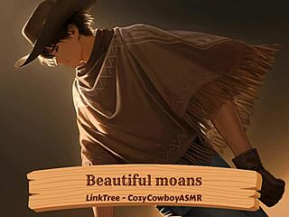 Young man moans intensely during erotic solo session