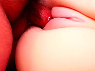 lonely men use fuck doll for double penetration with toys