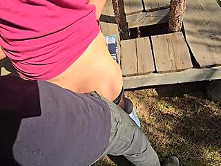 Intensive Rubbing Leads To Creampie In Wet Pantyhose Outdoors