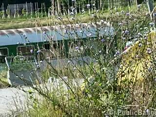 i'm a young pretty teen 18+ girl joining this public gangbang sex orgy outdoors