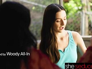 Subtle Hints of Brunette Babes Kissing and Licking in Hairy Lesbian Massage with Scissoring and Wet Orgasms