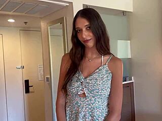 gorgeous tall fashion model just craves that big cock in romantic college dorm sex