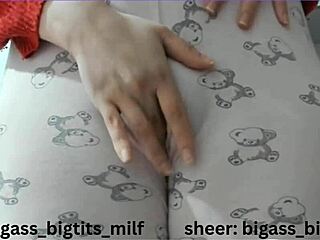 Pajamas Masturbation With Big Ass Milf Cameltoe Fingering Wet Pussy Using Dildo And Vibrator Solo