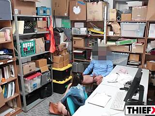 Teen Carolina Sweets Blows Big Cock Burglar In Office Garage For Hardcore Punishment Sex