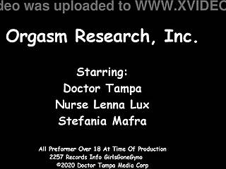 Orgasm Research Inc Stefania Mafra Nurse in Latex Gloves Vibrator Sex Screaming Orgasm