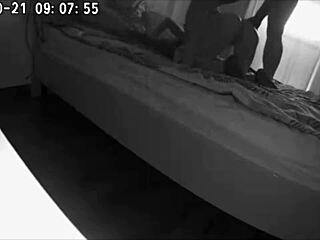 the wife set up a hidden camera to catch her husband cheating with the housekeeper in real homemade anal sex video