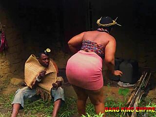 stepmother showed me her naked body and gets her juicy wet pussy deeply fucked after bush hunting job?