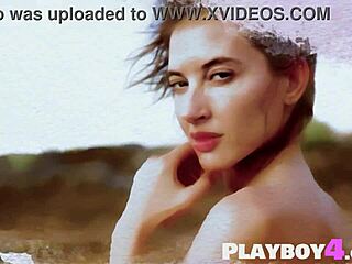 Petite asian milf babe STRIPS lingerie to EXPOSE her sexy body in outdoor posing session