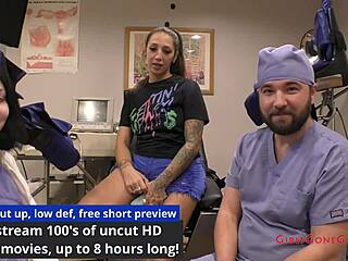 Orgasm Research Inc Stefania Mafra Nurse in Latex Gloves Vibrator Sex Screaming Orgasm