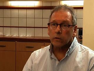 sexy young doctor gives blowjob to horny old man in hospital. he licks and fucks her wet pussy until she swallows cum.