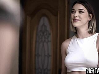 Milf with big tits, are you fucking your neighbor's curvy BBW lesbian teen stepdaughter?