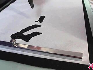 Japanese Renka Shimizu masturbates with toy legs spread uncensored