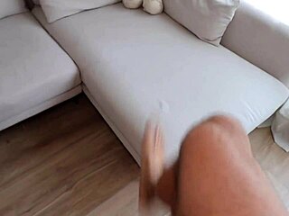 Apollo Fucks Skinny Brunette's Juicy Wet Pussy Hard with Monster Cock in Deepthroat Blowjob and Rough Sex Leading to Cum Covered Tits