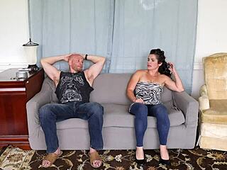 Angry mom pranked with taboo blowjob