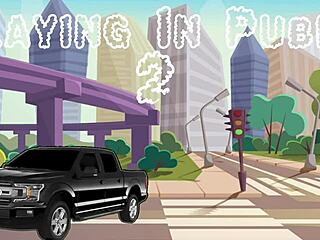 Petite Tattoo Babe Takes Big Black Cock In Backseat Pov Blowjob