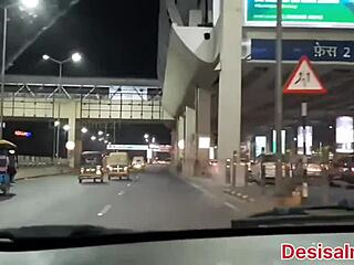 Indian college girl takes cash from Delhi car driver at night. She gets ass and pussy fucked hard.