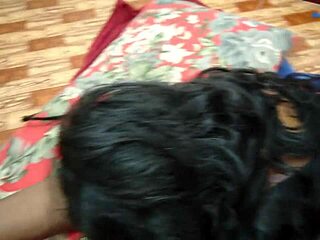 Early morning hardcore fuck with beautiful horny Indian aunt bent over in kitchen