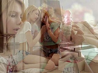 SLIM BEAUTIES SOPHIE R FUCK WET PUSSY WITH DILDO IN LINGERIE