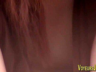 hey, check out this asian babe's side boob getting peeped by a voyeur outdoors 😏