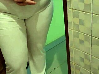 Amateur Latina Milf Mommy Finds Friend's Son Masturbating With Her Thong In Bathroom. She Sucks Him Off Until He Cums In Her Mouth Part 1.