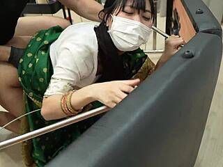 Indian Girl Gets Strong Orgasm In Pussy During Tattoo!