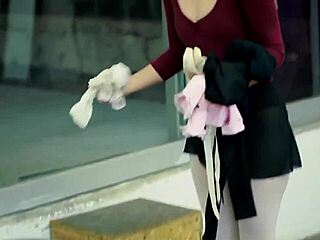 Bree Daniels and Jenna J Ross suggestively tongue on pussy in lesbian fingering