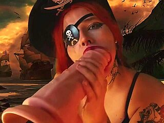 pirate babe hints at vibrator thrills in every secret spot
