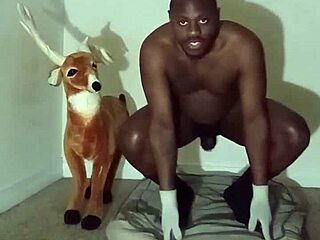 Spread Ass Bent Over in Group Masturbation Show!