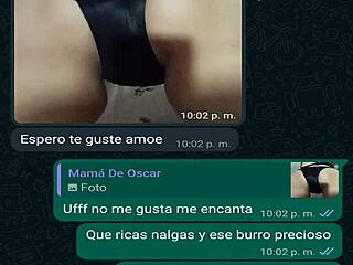 WhatsApp chat with my friend Oscar's boss leads to another steamy Mexican creampie session