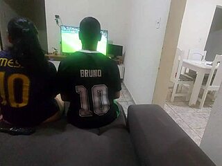 brazilian wife loses bet fucks friend's huge cock