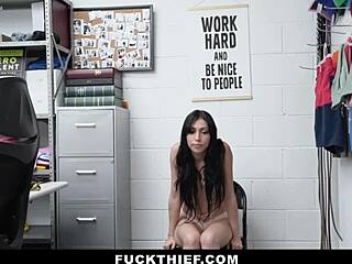 Shoplifter bends for officer's cock in pervy punishment demands