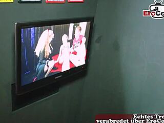 german teen slut catches guy in porn cinema fucks him