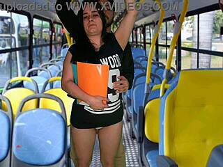 Student Gets Ass Groped Hard on Crowded Public Bus