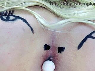 big ass spreads sheer buttplug hole like pink candy sucker