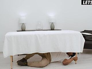 Cum Hungry Stepsis Craves Interracial Mmf Threesome Dorm Fuck!