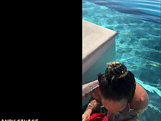 gf gives public deepthroat bj at costa rica infinity pool