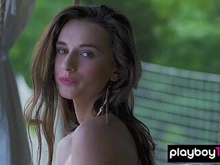 Yearning for Exposure, Ukrainian Teen Gloria Strips Naked Outdoors Posing Seductively