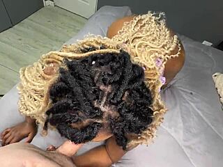 Sexy black girl begs for rough creampie pounding