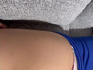 grabbing this cheating milf's juicy ass in short dress feels so damn good.