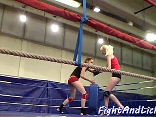 euro babes wrestle panties off for hot lesbian oral